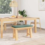 vidaXL Vankúš na lavičku Zamat Morská zelená Hĺbka 35 cm – Obrázok 3