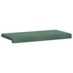 vidaXL Vankúš na lavičku Zamat Morská zelená Hĺbka 35 cm – Obrázok 5