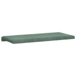 vidaXL Vankúš na lavičku Zamat Morská zelená Hĺbka 35 cm – Obrázok 7