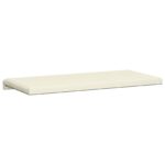 vidaXL Vankúš na lavičku manšestr Krémová Hĺbka 35 cm – Obrázok 7