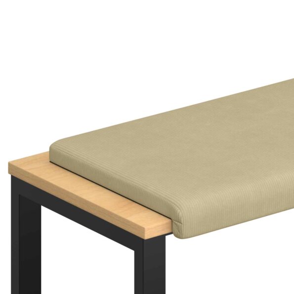 vidaXL Vankúš na lavičku manšestr Šedá zelená Hĺbka 35 cm – Obrázok 2
