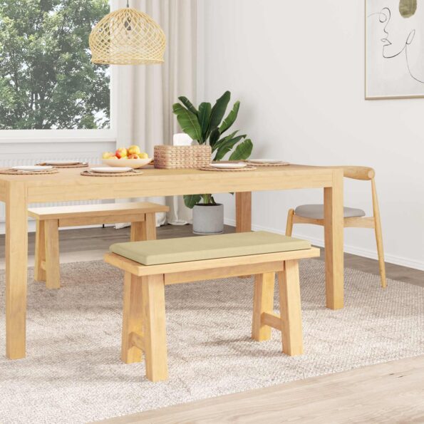 vidaXL Vankúš na lavičku manšestr Šedá zelená Hĺbka 35 cm – Obrázok 3