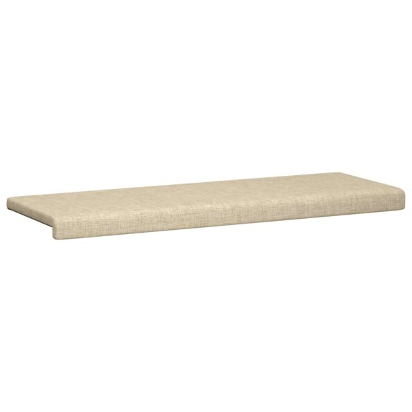 vidaXL Vankúš na lavičku Látka Krémová Hĺbka 35 cm – Obrázok 5