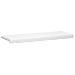 vidaXL Vankúš na lavičku Látka Biela Hĺbka 35 cm – Obrázok 5