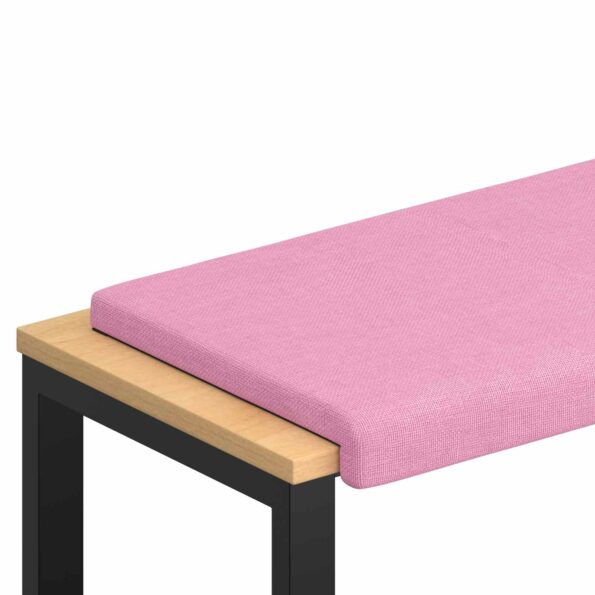 vidaXL Vankúš na lavičku Látka Ružová Hĺbka 35 cm – Obrázok 2