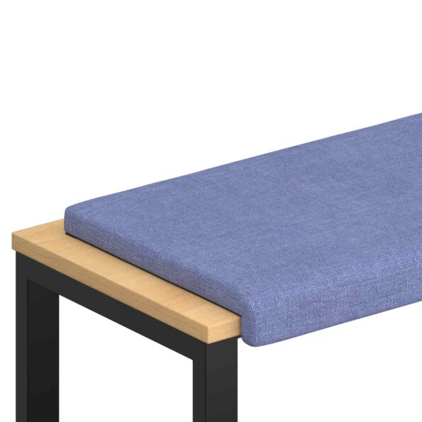 vidaXL Vankúš na lavičku Látka Modrá džínovina Hĺbka 35 cm – Obrázok 2