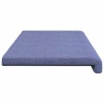 vidaXL Vankúš na lavičku Látka Modrá džínovina Hĺbka 35 cm – Obrázok 6