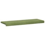 vidaXL Vankúš na lavičku Zamat Svetlo zelená Hĺbka 35 cm – Obrázok 5