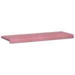vidaXL Vankúš na lavičku Zamat Ružová Hĺbka 35 cm – Obrázok 5