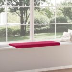 vidaXL Vankúš na lavičku Zamat Víno červené Hĺbka 35 cm – Obrázok 4