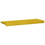 vidaXL Vankúš na lavičku Zamat Žltá Hĺbka 35 cm – Obrázok 5