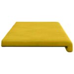 vidaXL Vankúš na lavičku Zamat Žltá Hĺbka 35 cm – Obrázok 6