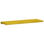vidaXL Vankúš na lavičku Zamat Žltá Hĺbka 35 cm – Obrázok 7