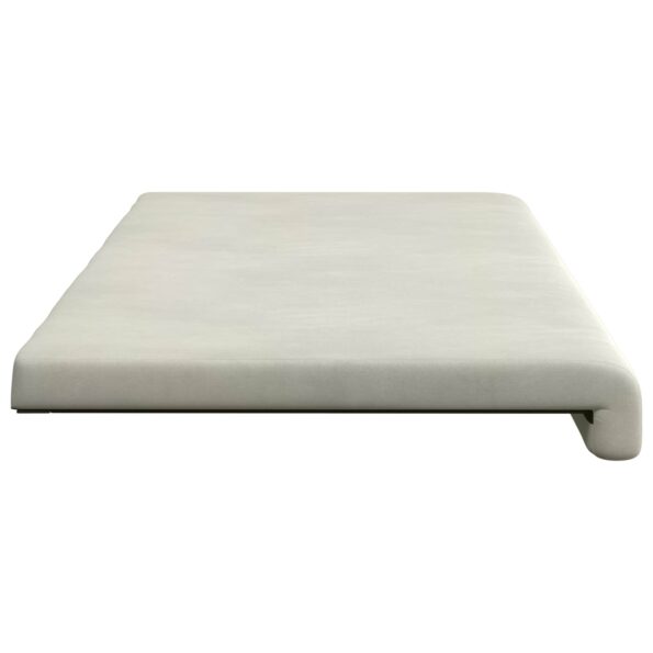 vidaXL Vankúš na lavičku Zamat Krémová Hĺbka 35 cm – Obrázok 6