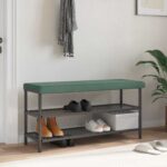 vidaXL Vankúš na lavičku Zamat Morská zelená Hĺbka 35 cm