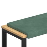 vidaXL Vankúš na lavičku Zamat Morská zelená Hĺbka 35 cm – Obrázok 2