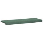 vidaXL Vankúš na lavičku Zamat Morská zelená Hĺbka 35 cm – Obrázok 5