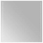 vidaXL Zrkadlo do kúpeľne s LED Priehľadná 60 x 60 cm tvrdené sklo – Obrázok 2