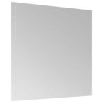 vidaXL Zrkadlo do kúpeľne s LED Priehľadná 60 x 60 cm tvrdené sklo – Obrázok 4