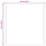 vidaXL Zrkadlo do kúpeľne s LED Priehľadná 60 x 60 cm tvrdené sklo – Obrázok 9