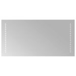 vidaXL Zrkadlo do kúpeľne s LED Priehľadná 60 x 30 cm tvrdené sklo – Obrázok 2