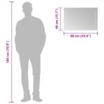 vidaXL Zrkadlo do kúpeľne s LED Priehľadná 60 x 40 cm tvrdené sklo – Obrázok 10