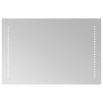vidaXL Zrkadlo do kúpeľne s LED Priehľadná 60 x 40 cm tvrdené sklo – Obrázok 2