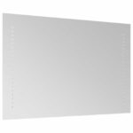 vidaXL Zrkadlo do kúpeľne s LED Priehľadná 60 x 40 cm tvrdené sklo – Obrázok 4