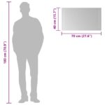 vidaXL Zrkadlo do kúpeľne s LED Priehľadná 70 x 40 cm tvrdené sklo – Obrázok 10