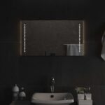 vidaXL Zrkadlo do kúpeľne s LED Priehľadná 70 x 40 cm tvrdené sklo – Obrázok 3