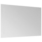 vidaXL Zrkadlo do kúpeľne s LED Priehľadná 70 x 40 cm tvrdené sklo – Obrázok 4