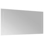 vidaXL Zrkadlo do kúpeľne s LED Priehľadná 80 x 40 cm tvrdené sklo – Obrázok 4