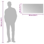 vidaXL Zrkadlo do kúpeľne s LED Priehľadná 90 x 40 cm tvrdené sklo – Obrázok 10