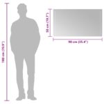 vidaXL Zrkadlo do kúpeľne s LED Priehľadná 90 x 50 cm tvrdené sklo – Obrázok 10