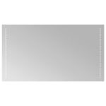 vidaXL Zrkadlo do kúpeľne s LED Priehľadná 90 x 50 cm tvrdené sklo – Obrázok 2