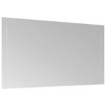 vidaXL Zrkadlo do kúpeľne s LED Priehľadná 90 x 50 cm tvrdené sklo – Obrázok 4