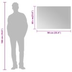 vidaXL Zrkadlo do kúpeľne s LED Priehľadná 90 x 60 cm tvrdené sklo – Obrázok 10