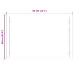 vidaXL Zrkadlo do kúpeľne s LED Priehľadná 90 x 60 cm tvrdené sklo – Obrázok 9