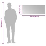 vidaXL Zrkadlo do kúpeľne s LED Priehľadná 100 x 40 cm tvrdené sklo – Obrázok 10