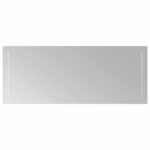 vidaXL Zrkadlo do kúpeľne s LED Priehľadná 100 x 40 cm tvrdené sklo – Obrázok 2