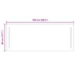 vidaXL Zrkadlo do kúpeľne s LED Priehľadná 100 x 40 cm tvrdené sklo – Obrázok 9