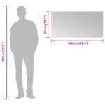 vidaXL Zrkadlo do kúpeľne s LED Priehľadná 100 x 50 cm tvrdené sklo – Obrázok 10