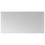 vidaXL Zrkadlo do kúpeľne s LED Priehľadná 100 x 50 cm tvrdené sklo – Obrázok 2