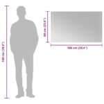 vidaXL Zrkadlo do kúpeľne s LED Priehľadná 100 x 60 cm tvrdené sklo – Obrázok 10