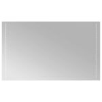 vidaXL Zrkadlo do kúpeľne s LED Priehľadná 100 x 60 cm tvrdené sklo – Obrázok 2