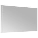 vidaXL Zrkadlo do kúpeľne s LED Priehľadná 100 x 60 cm tvrdené sklo – Obrázok 4