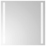 vidaXL Zrkadlo do kúpeľne s LED Priehľadná 40 x 40 cm tvrdené sklo – Obrázok 2