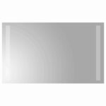 vidaXL Zrkadlo do kúpeľne s LED Priehľadná 50 x 30 cm tvrdené sklo – Obrázok 2