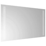 vidaXL Zrkadlo do kúpeľne s LED Priehľadná 60 x 30 cm tvrdené sklo – Obrázok 4