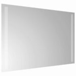 vidaXL Zrkadlo do kúpeľne s LED Priehľadná 60 x 40 cm tvrdené sklo – Obrázok 4
